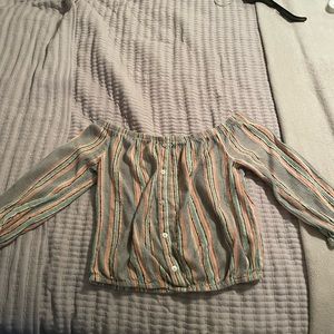 Size medium off shoulder shirt